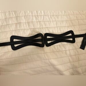 BCBGMaxAzria Black Belt with Cutout Design